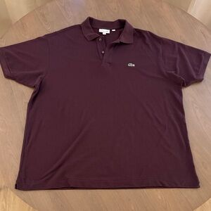 Lacoste Men's Polo Shirt - Deep Burgundy